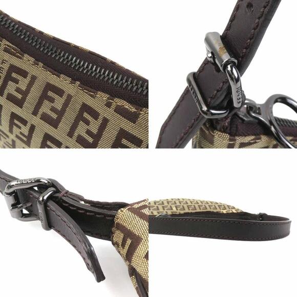 FENDI Brown Leather Shoulder Bag - Picture 4 of 5